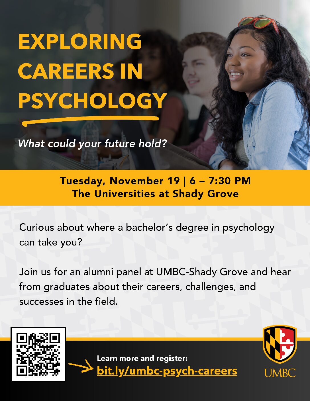 Join Us for an Alumni Panel at UMBC – Shady Grove